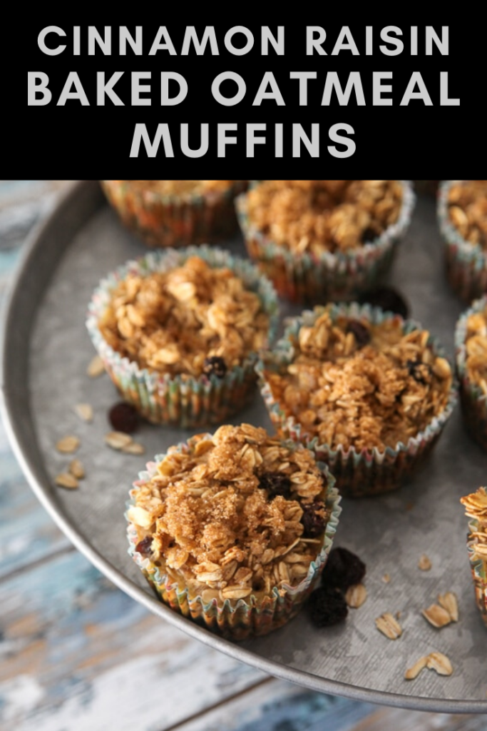 Cinnamon Raisin Baked Oatmeal Muffins