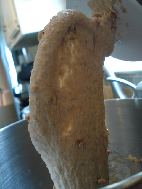 mixer with dough
