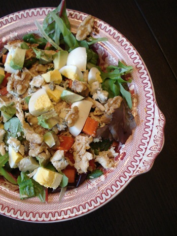 Cobb Salad with avocado, chicken and egg