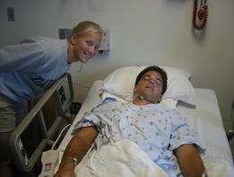 Nurse Koopa with the patient