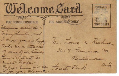 Postcard 1918