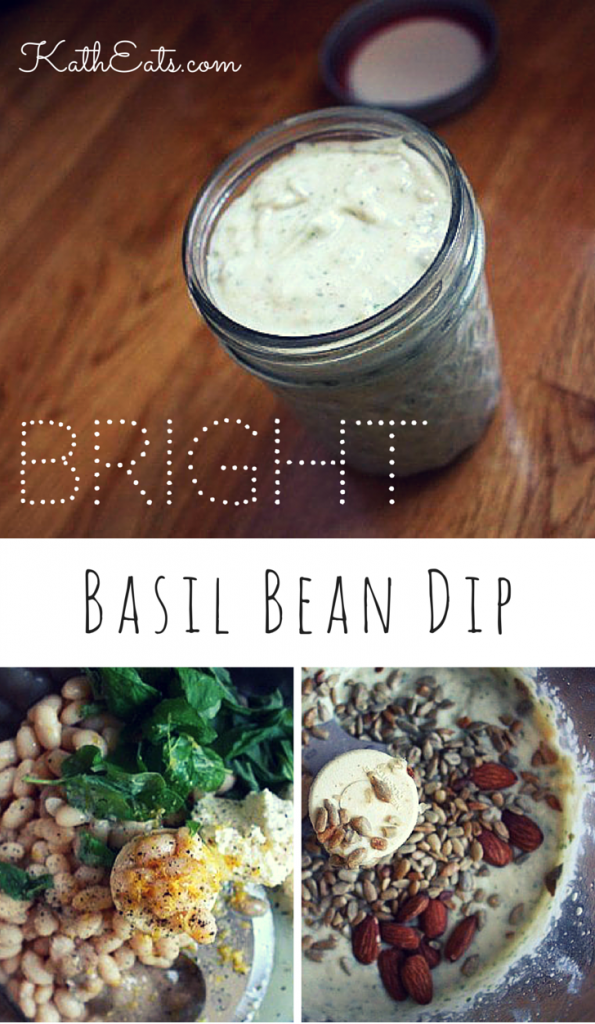 Bright Basil Bean Dip