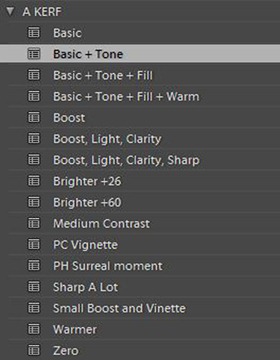 Presets