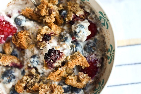 crumbled muffin + oats