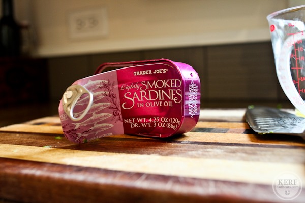 smoked sardines fish in a tin