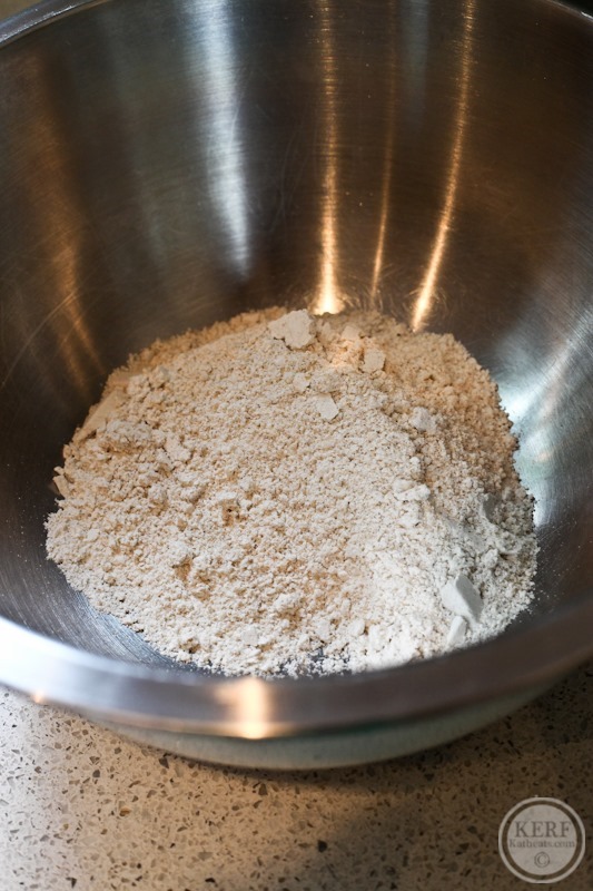 oat flour in a bowl
