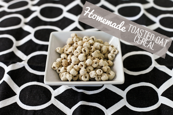 Toasted Oats cereal recipe in a bowl