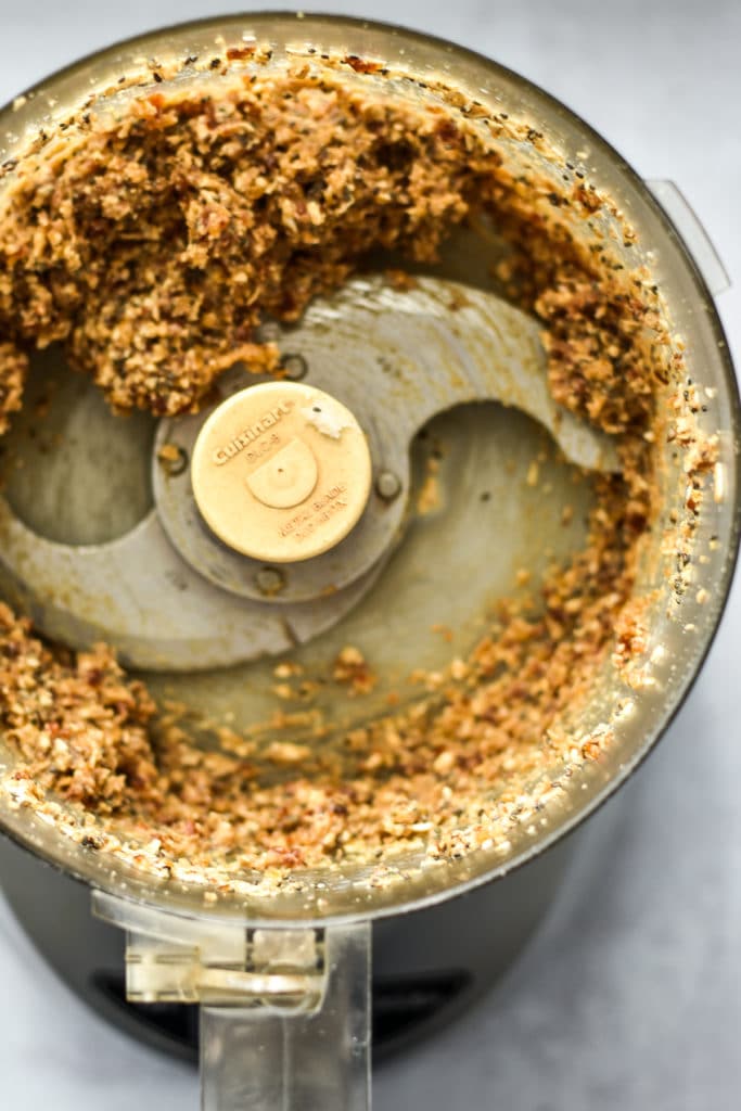 food processor with cookie crumbs