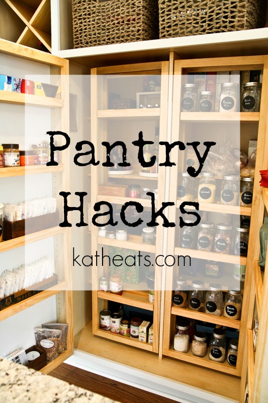 Pantry Hacks for an organized pantry