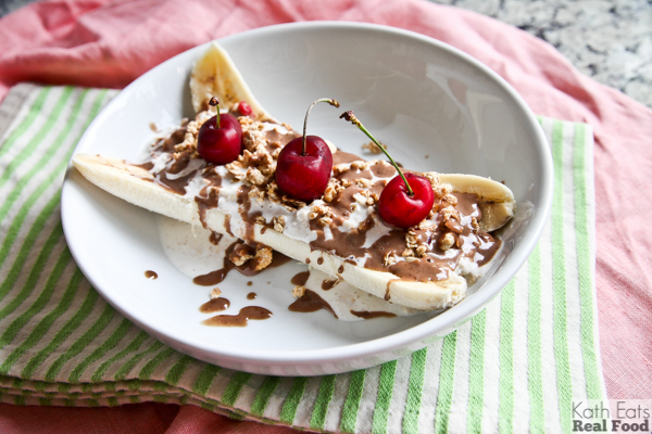 overnight oats banana split