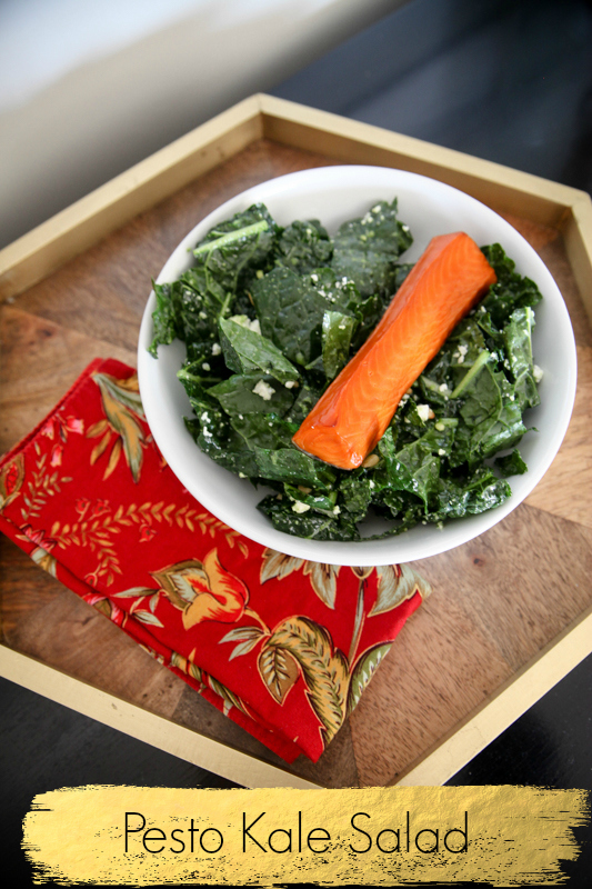 Easy Pesto Kale Salad