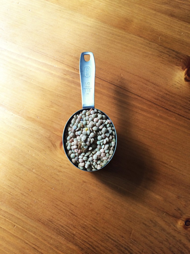 autumn salad lentils