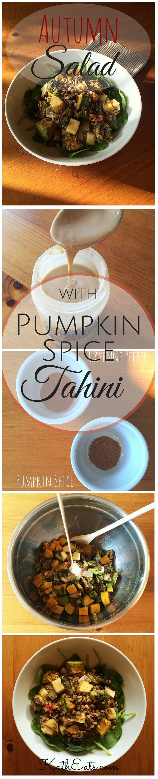 Autumn Salad with Pumpkin Spice Tahini Pin
