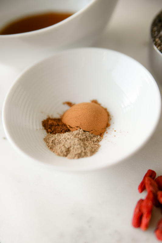spices in white bowl