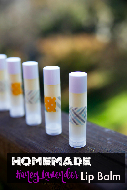 Homemade Honey Lavender Lip Balm