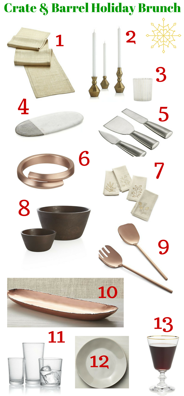Crate & Barrel Holiday Entertaining Favorites 