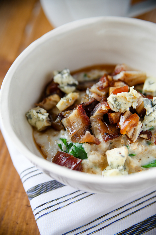 Bacon savory oatmeal