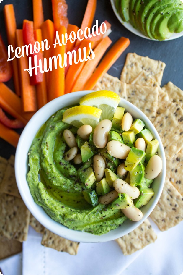 Lemon Avocado Hummus