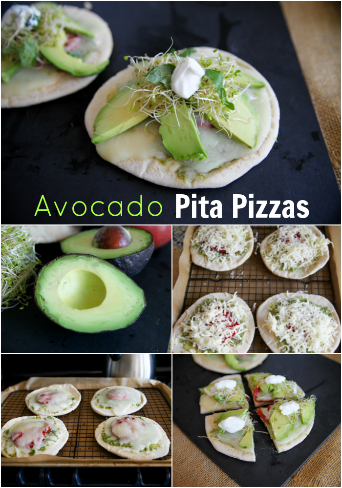 Avocado Pita Pizzas // katheats.com