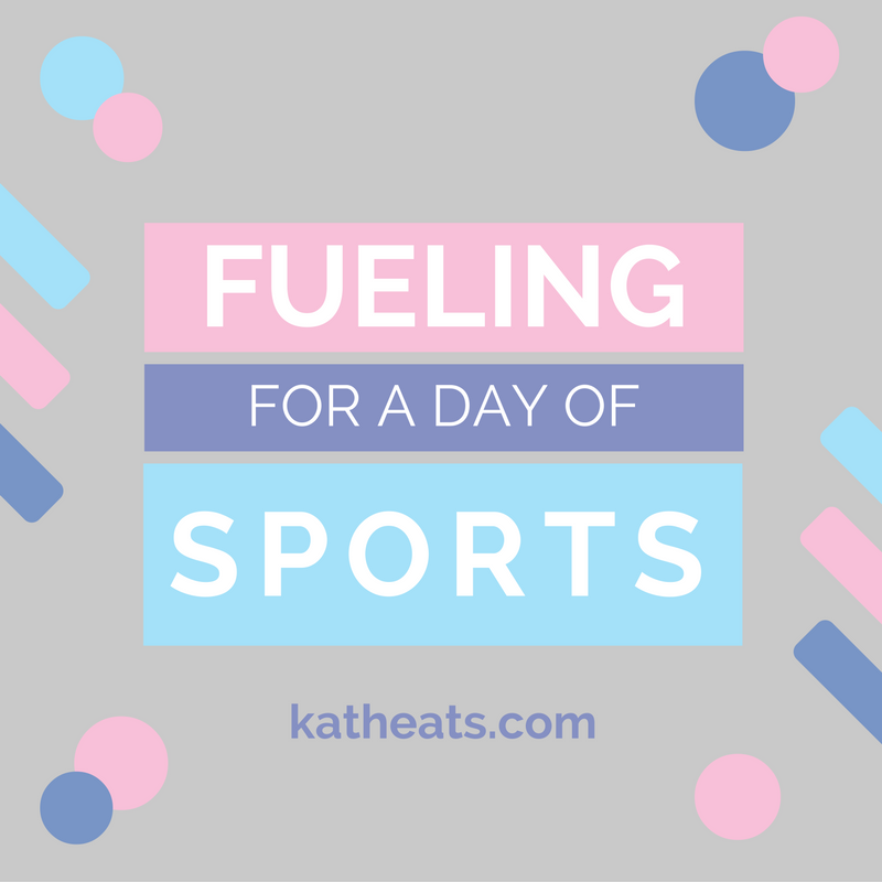 Fueling For A Day Of Sports // katheats.com 