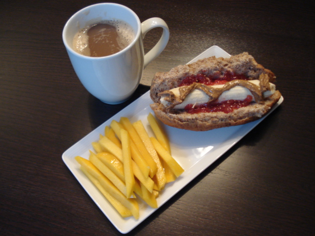 Breakfast Banana Hot Dog