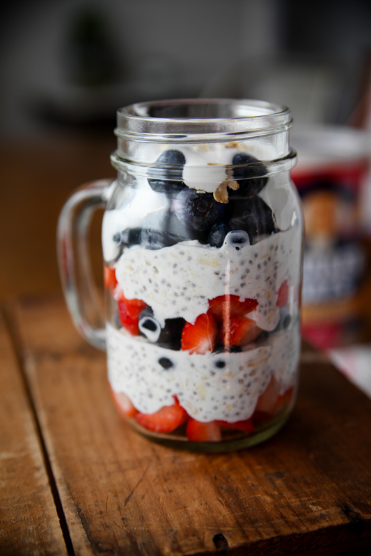 Patriotic Overnight Oats