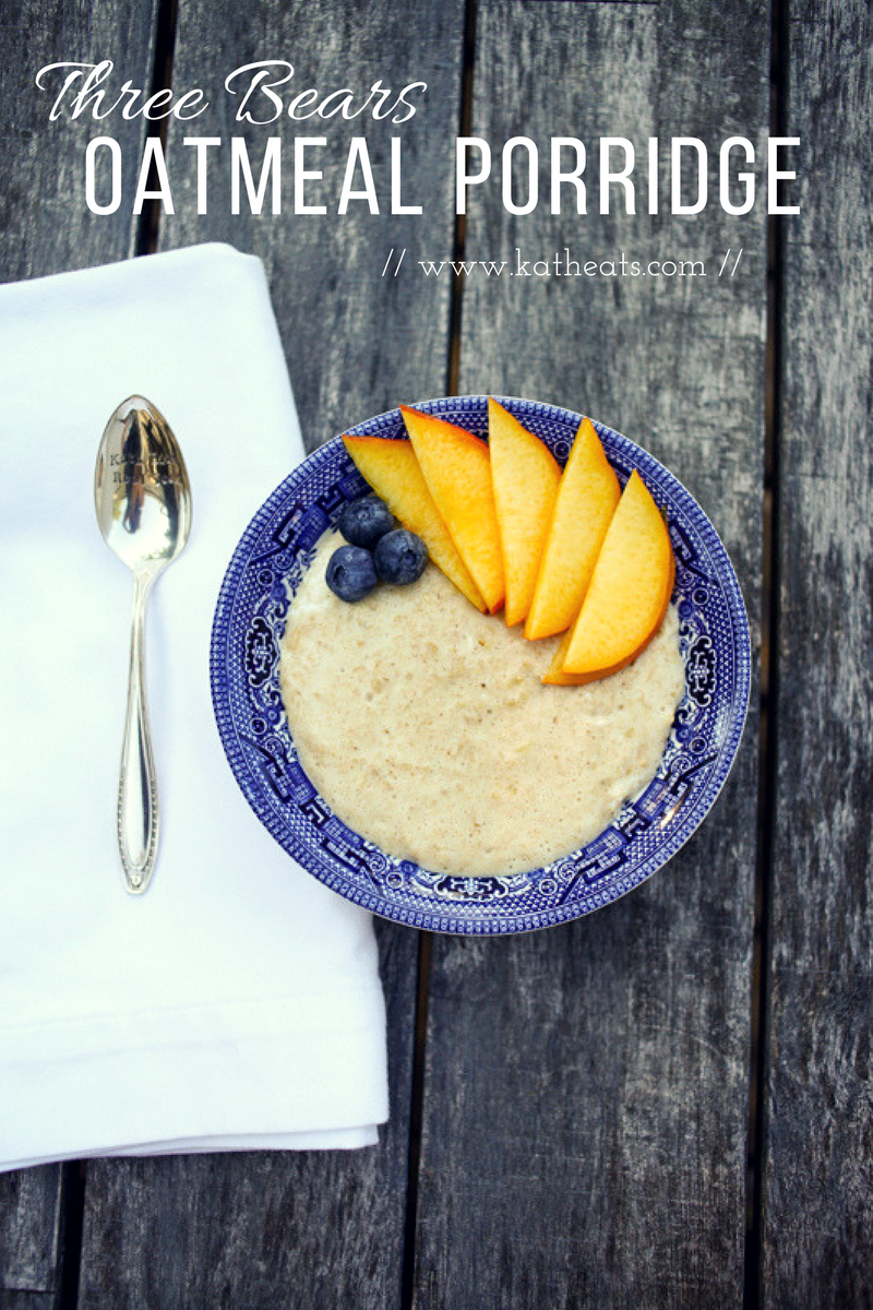 Three Bears Oatmeal Porridge // www.katheats.com