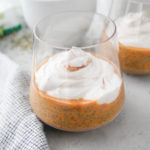 pudding in a jar with yogurt on top