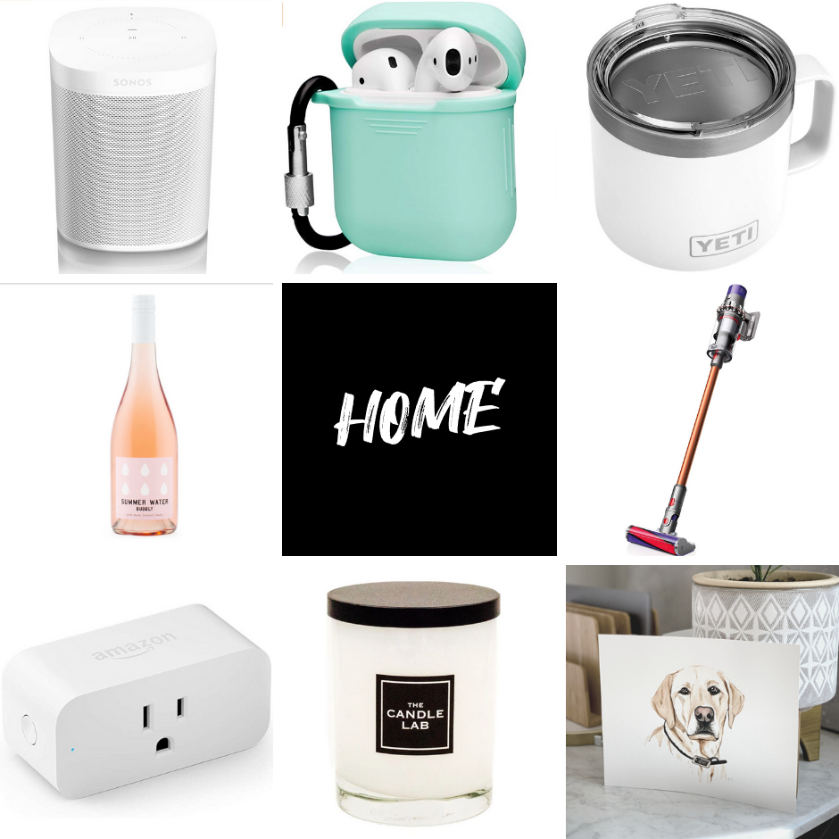 gifts for home, gifts to wear, and gifts for kids