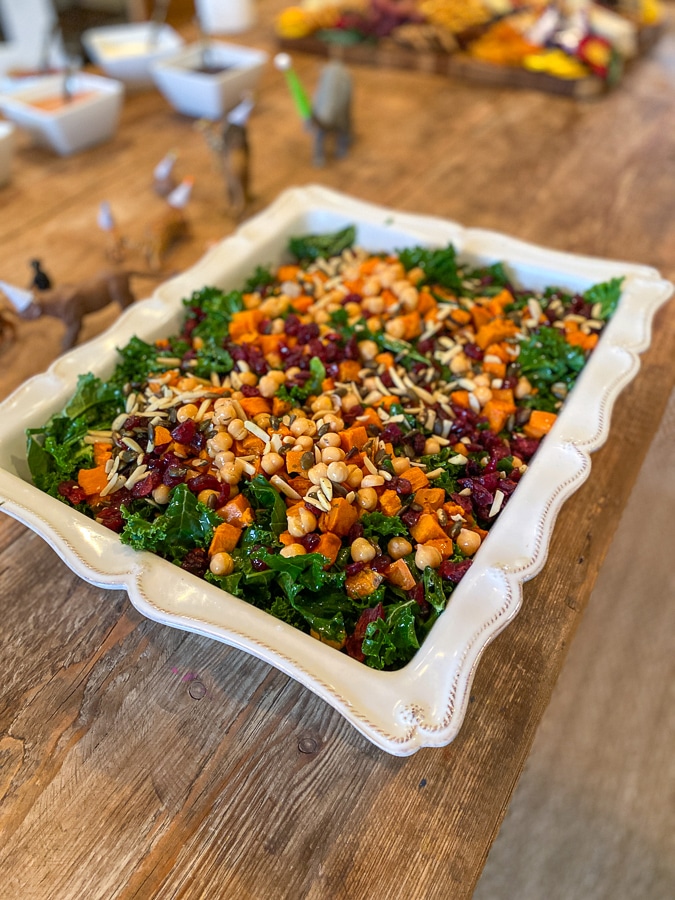 kale salad + report card dinner