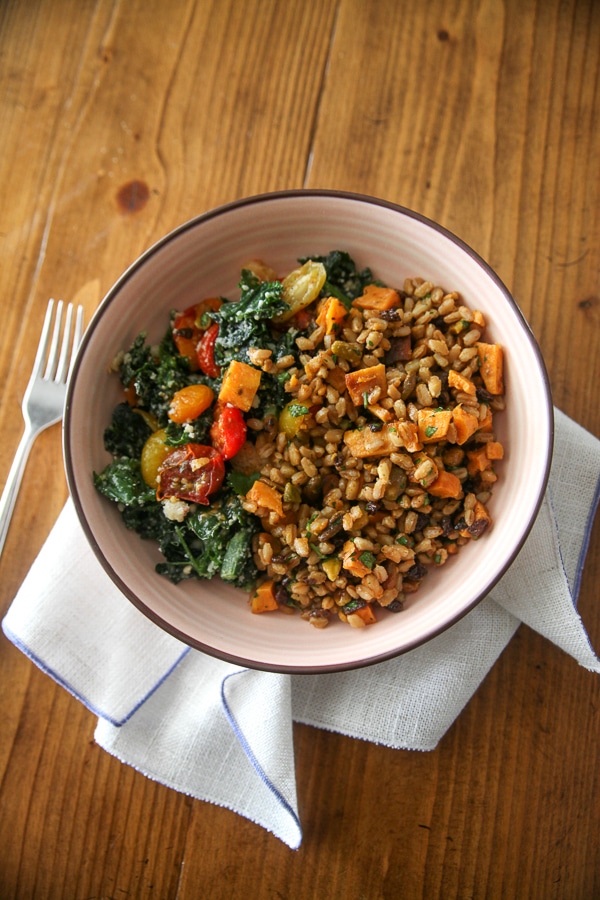 Massaged Kale Caesar with Homemade Dressing