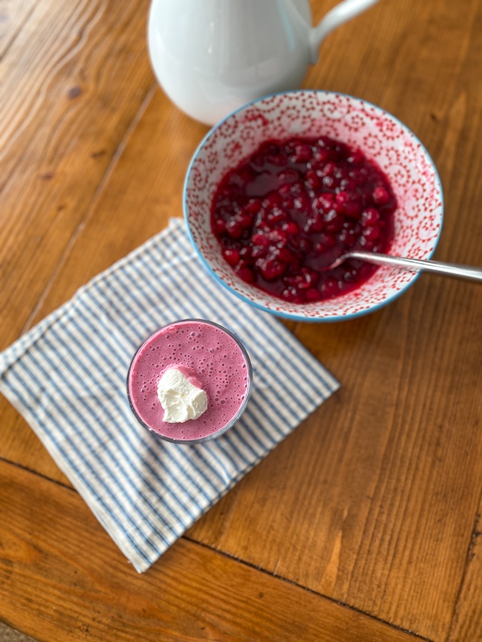 cranberry sauce smoothies