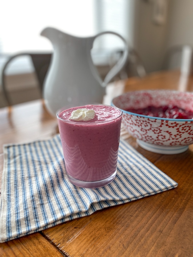 cranberry sauce smoothies