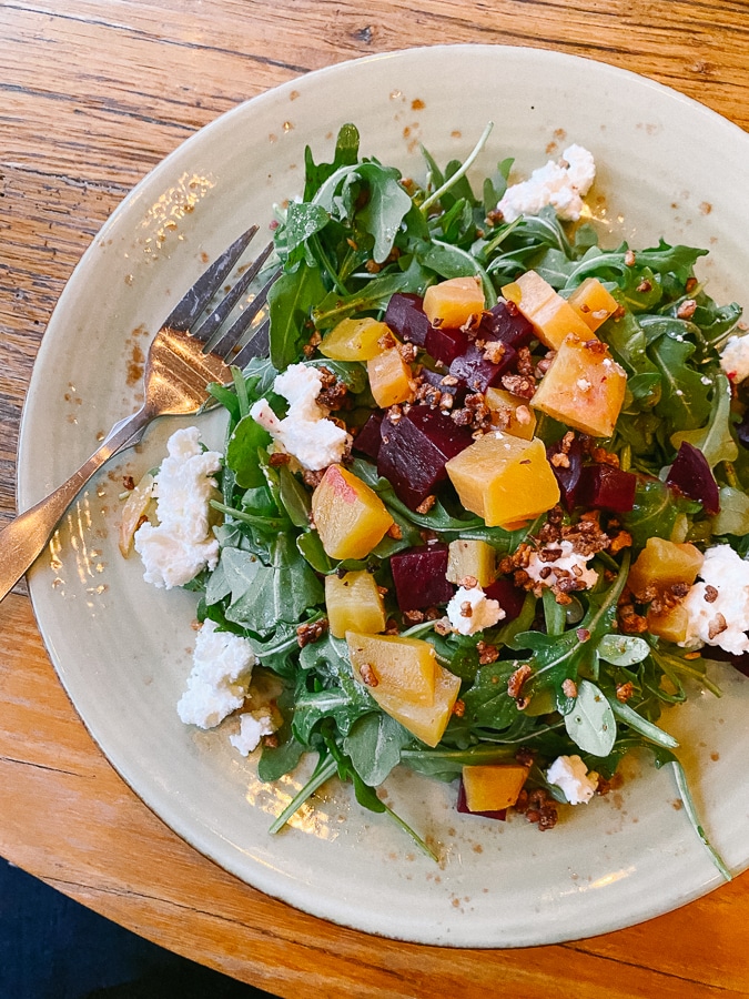 junction charlottesville salad with beets and goat cheese