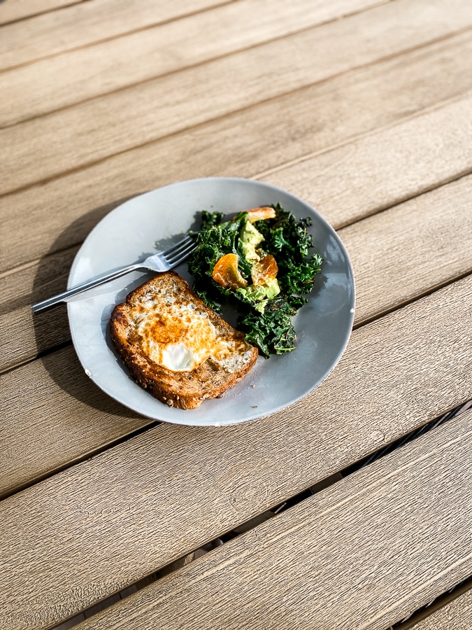 Made for a great quick lunch alongside a kale salad.
