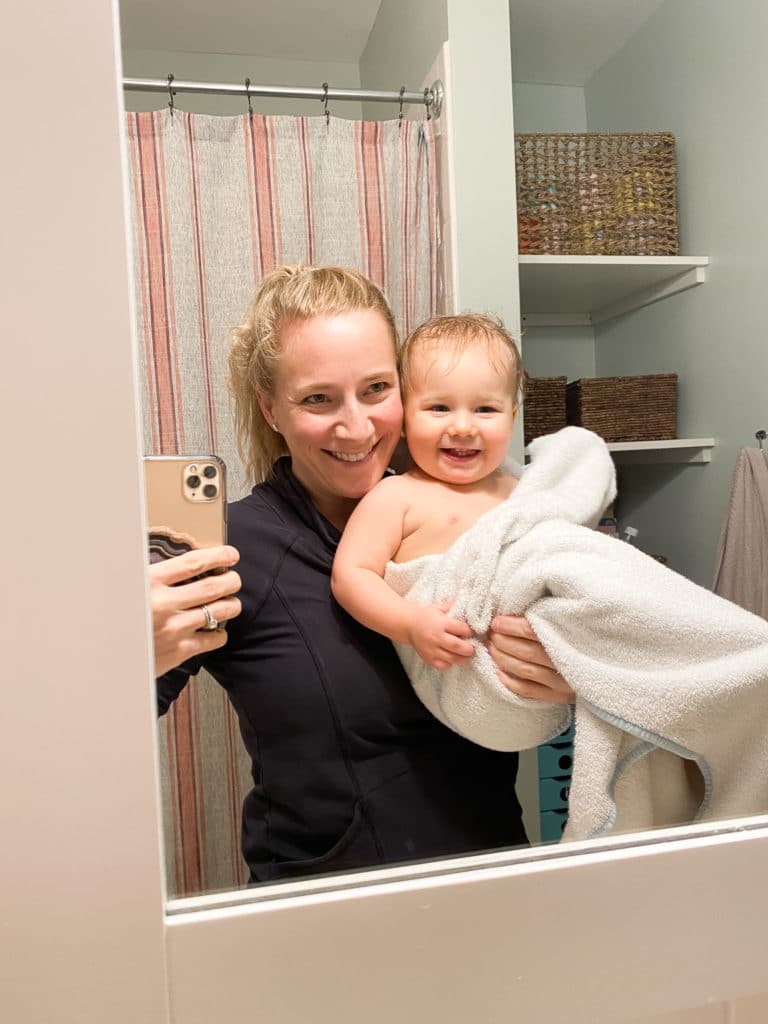 mom and baby