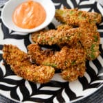 close up of avocado fries