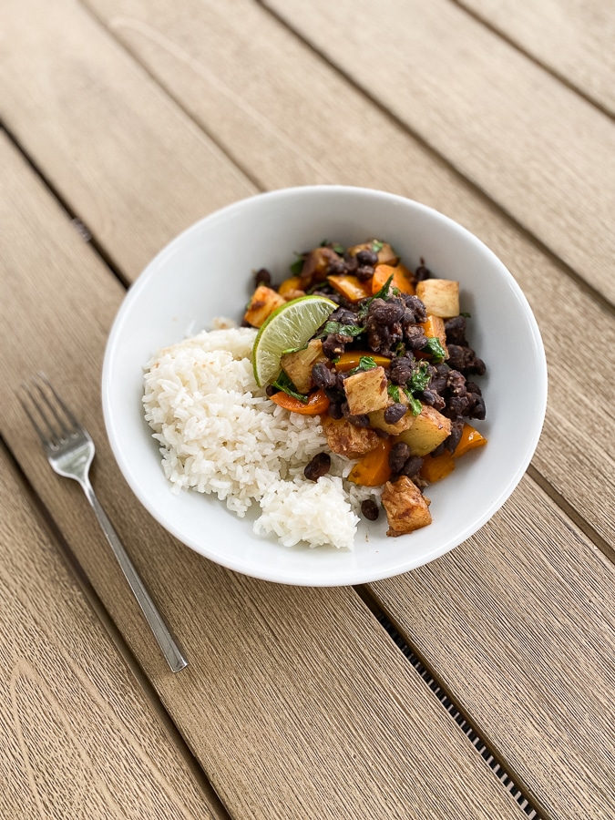 Beans + rice and what we've been eating