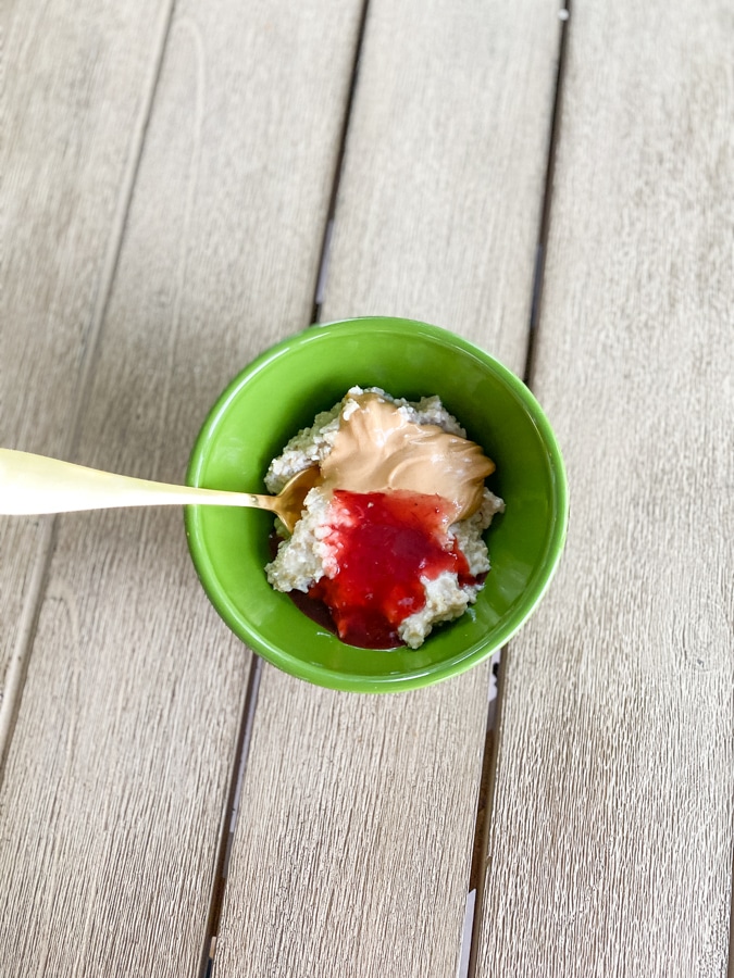PB&J oatmeal