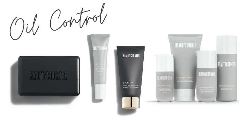 Beautycounter products for oil control