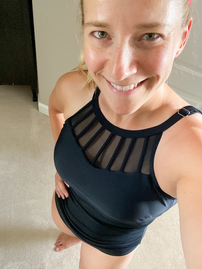 front of holipick halter swimsuit