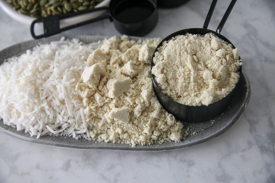 almond meal and coconut