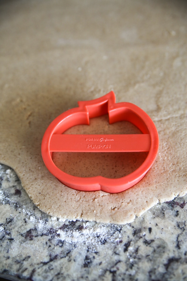 pumpkin cookie cutter making grahams
