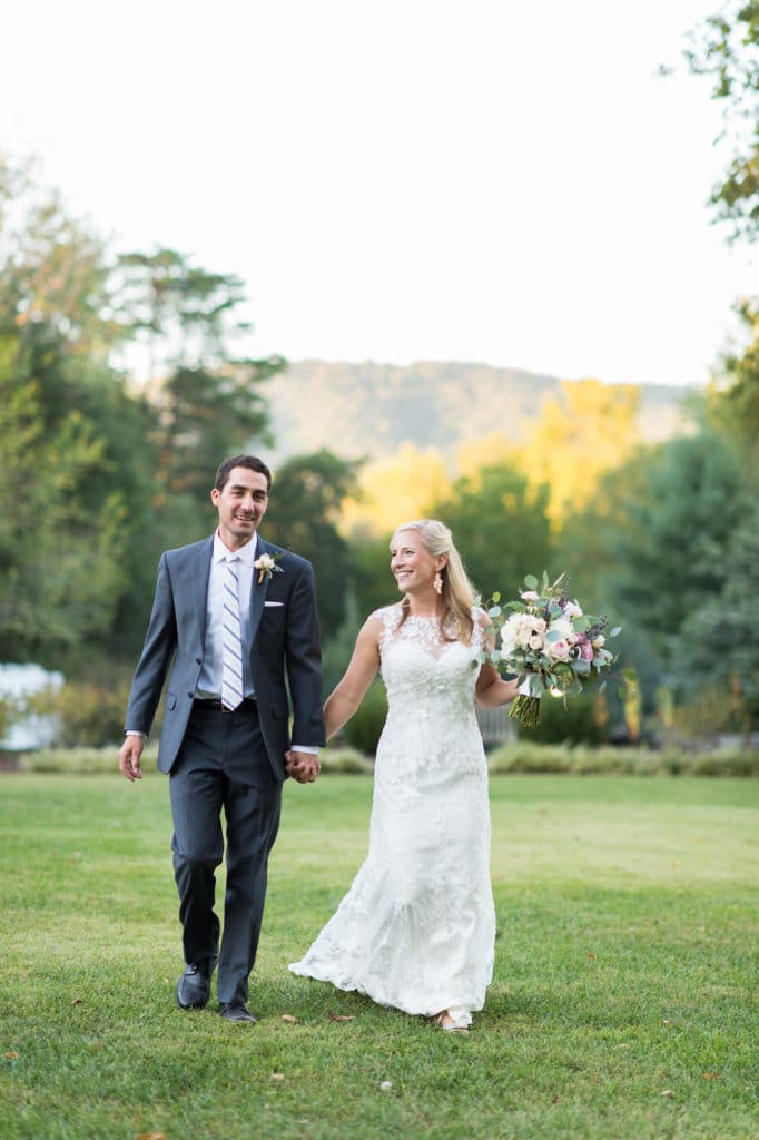 kath and thomas on their wedding day