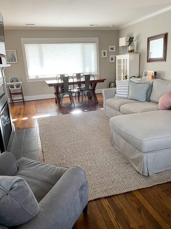 Pottery barn jute wool rug
