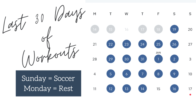 last 30 days of peloton workouts