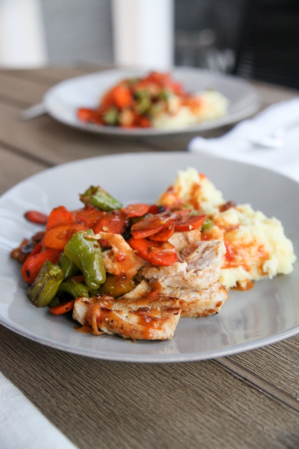 Blue Apron chicken dinner 