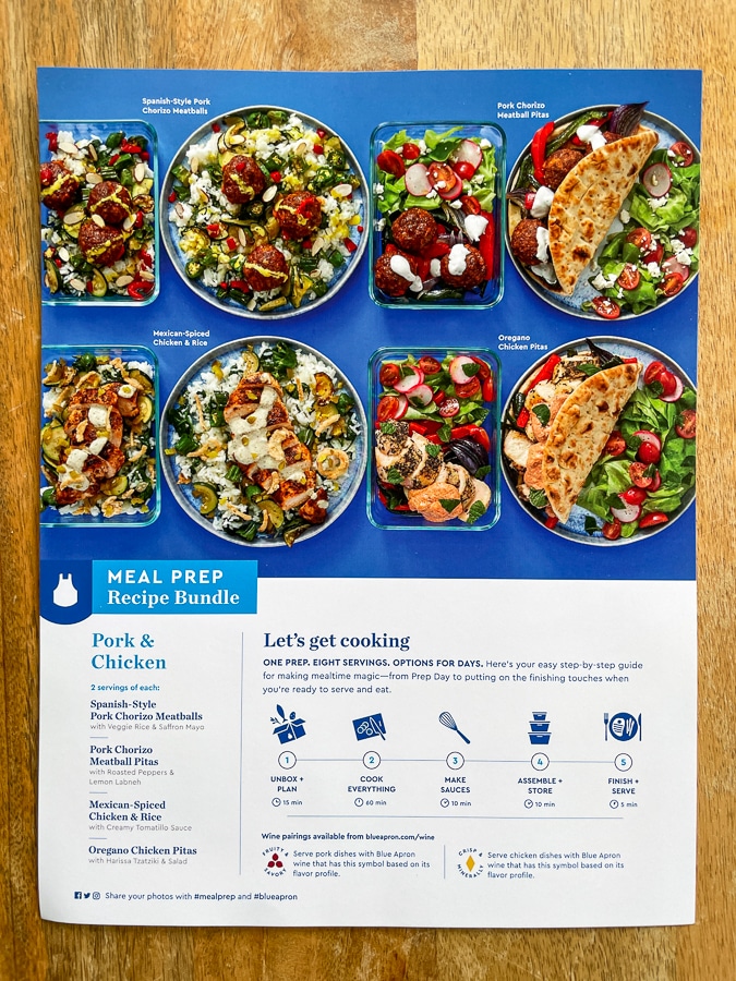 meal prep recipe card the recipes
