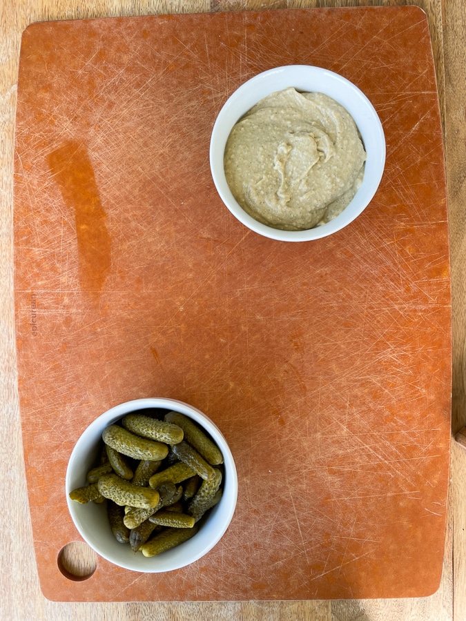 Kids Charcuterie Board - just the bowls and board