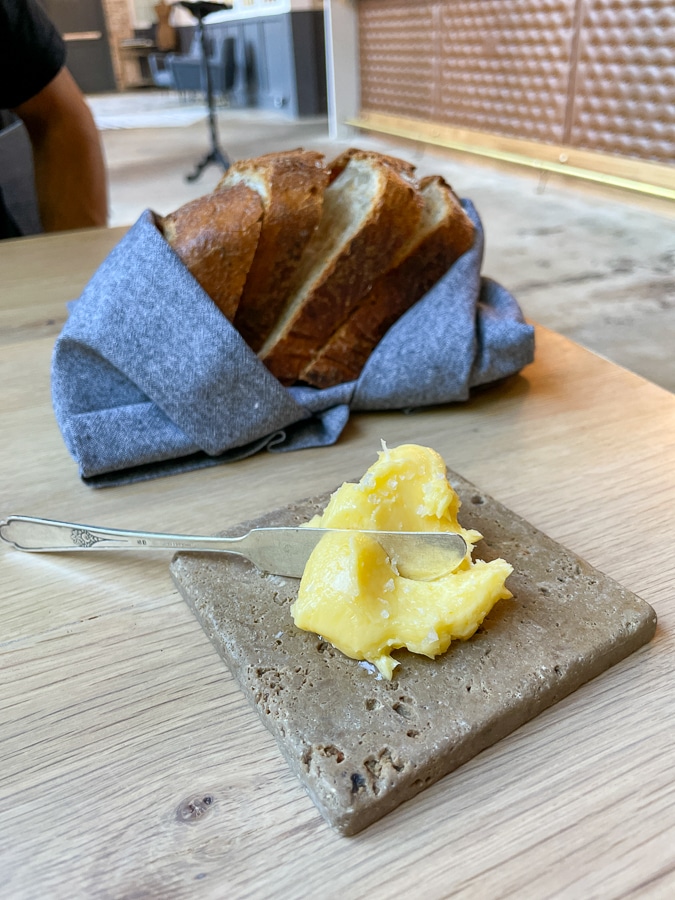 sourdough bread and butter